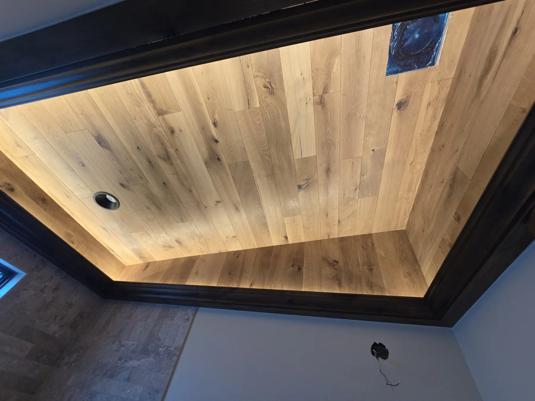 Lit wood ceiling cove wired by T&G Electric