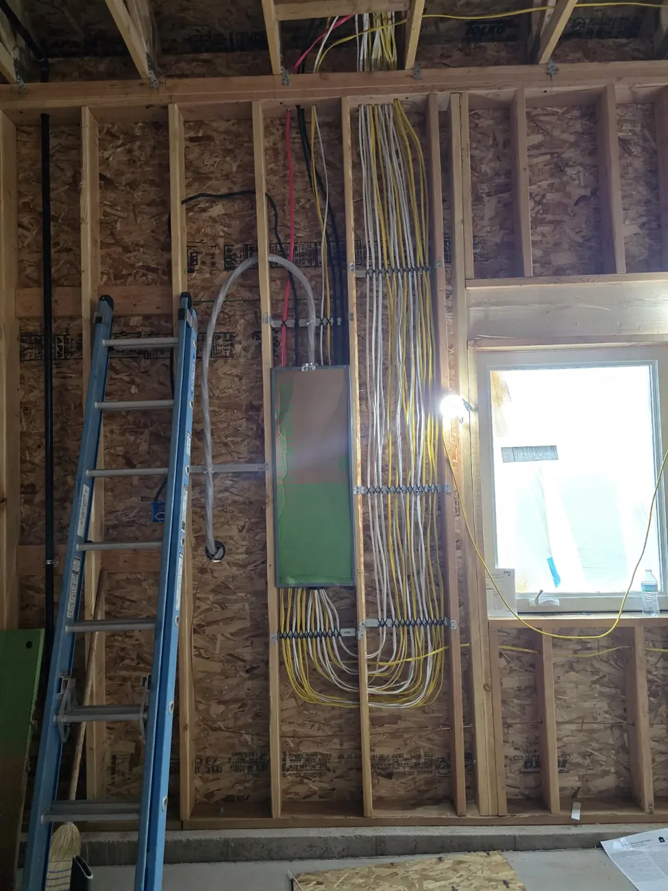 Panel during rough-in