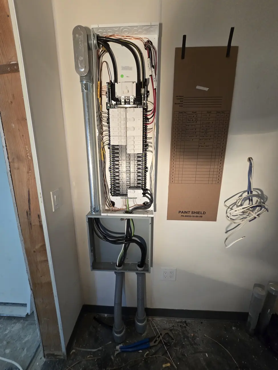 Panel ready for trim